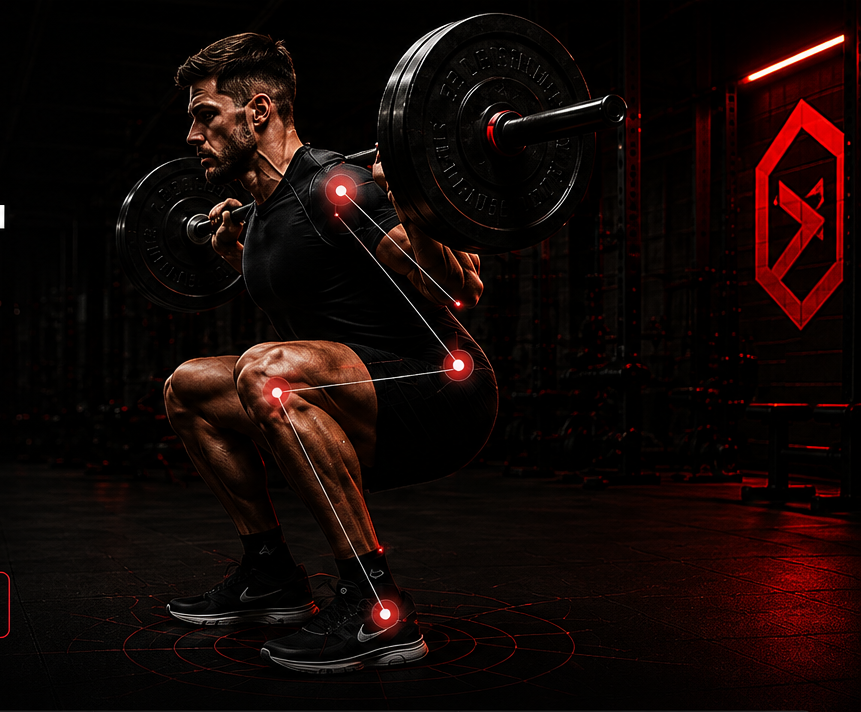 Sentadilla analizada por BiomechCoach